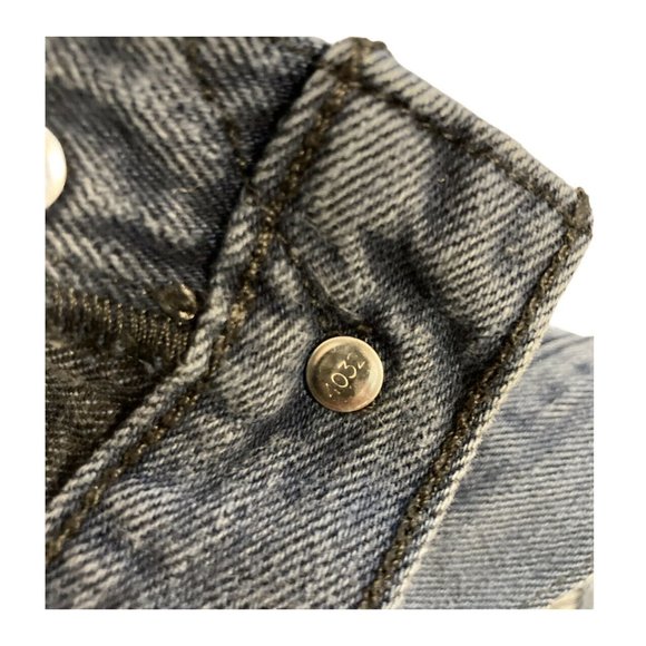 Levis 501 Button-Fly Black Denim Jeans Straight Ta - Picture 8 of 9